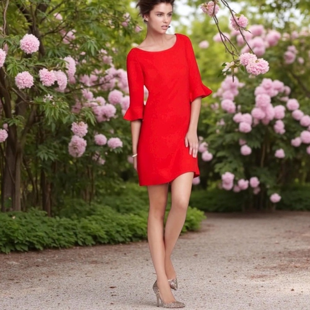 Kate Spade Vibrant Red Midi Dress